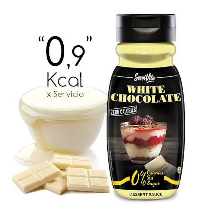 ServiVita White Chocolate - Sirope Chocolate Blanco sin calorías 320g