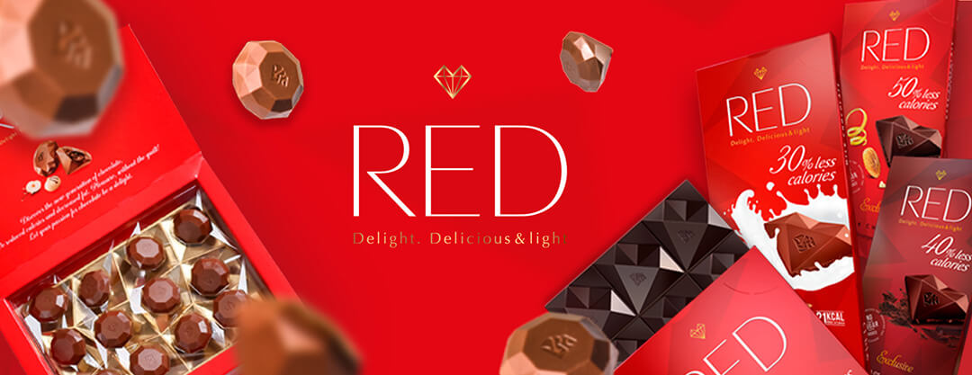 red chocolate banner