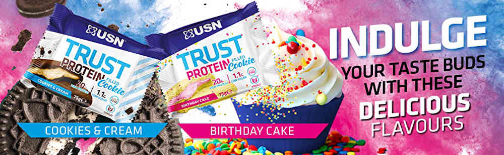 USN Trust Protein Cookie Banner